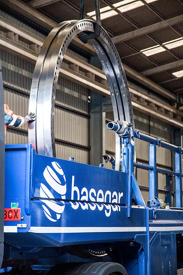 transporte bridas eólicas - Basegar